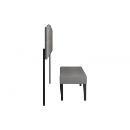 Worldwide - Aurora 54"/60" Adjustable Headboard with Bench