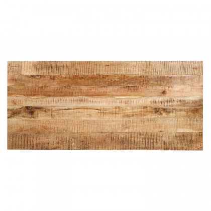 Worldwide Zax Rectangular Dining Table - Natural/Black