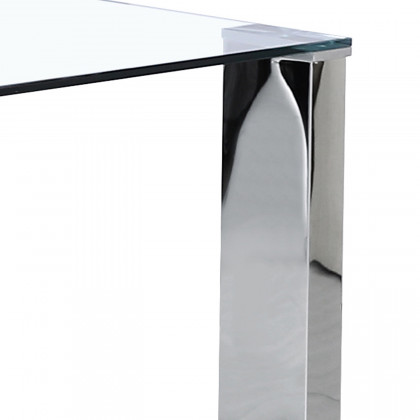 Worldwide - Frankfurt Rectangular Dining Table in Stainless Steel