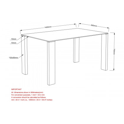 Worldwide - Frankfurt Rectangular Dining Table in Stainless Steel