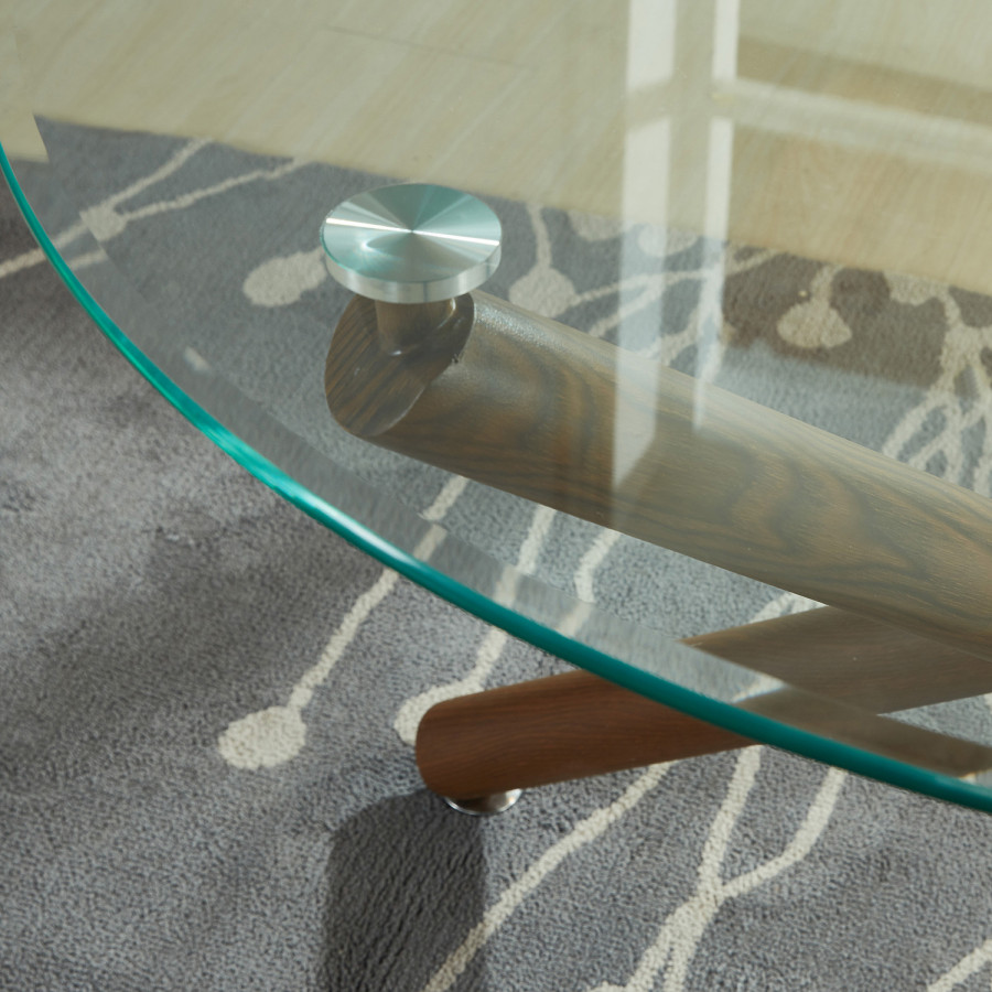 Worldwide - Rocca Round Dining Table in Walnut