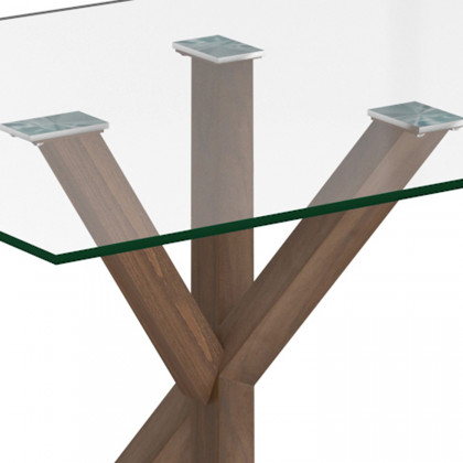Worldwide Stark Rectangular Dining Table - Walnut