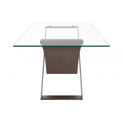 Worldwide - Veneta Rectangular Dining Table in Walnut