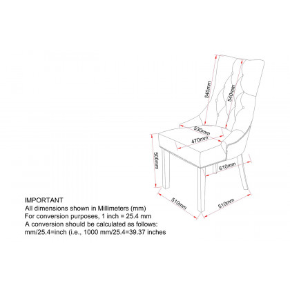 Worldwide Rizzo Side Chair Set of 2 - Black/Black