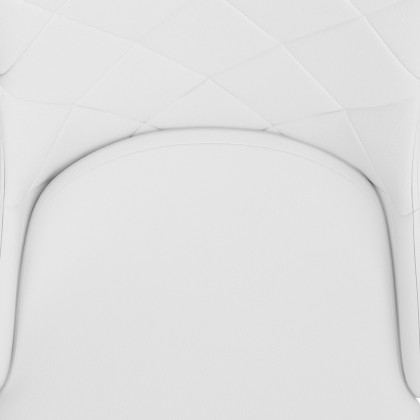 Worldwide Devo Side Chair Set of 2 - White/Chrome