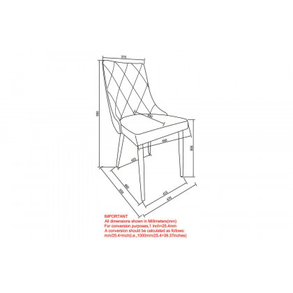 Worldwide Devo Side Chair Set of 2 - White/Chrome