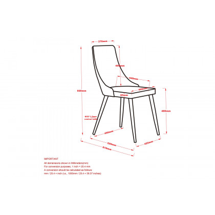 Worldwide Cora Side Chair Set of 2 - Beige/Walnut