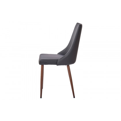 Worldwide Cora Side Chair Set of 2 - Black/Walnut