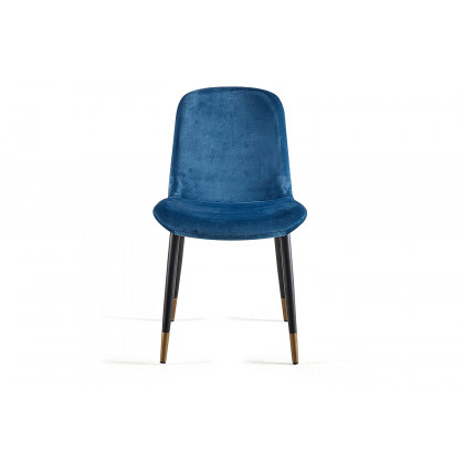Worldwide Gabi Side Chair Set of 2 - Blue/Black