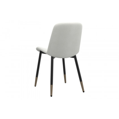 Worldwide Gabi Side Chair Set of 2 - Ivory/Black