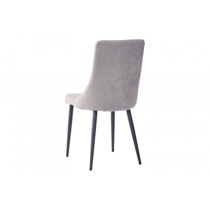Worldwide Venice Side Chair Set of 2 - Gray/Black