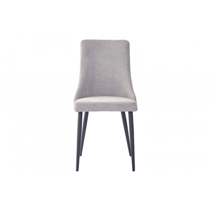 Worldwide Venice Side Chair Set of 2 - Gray/Black
