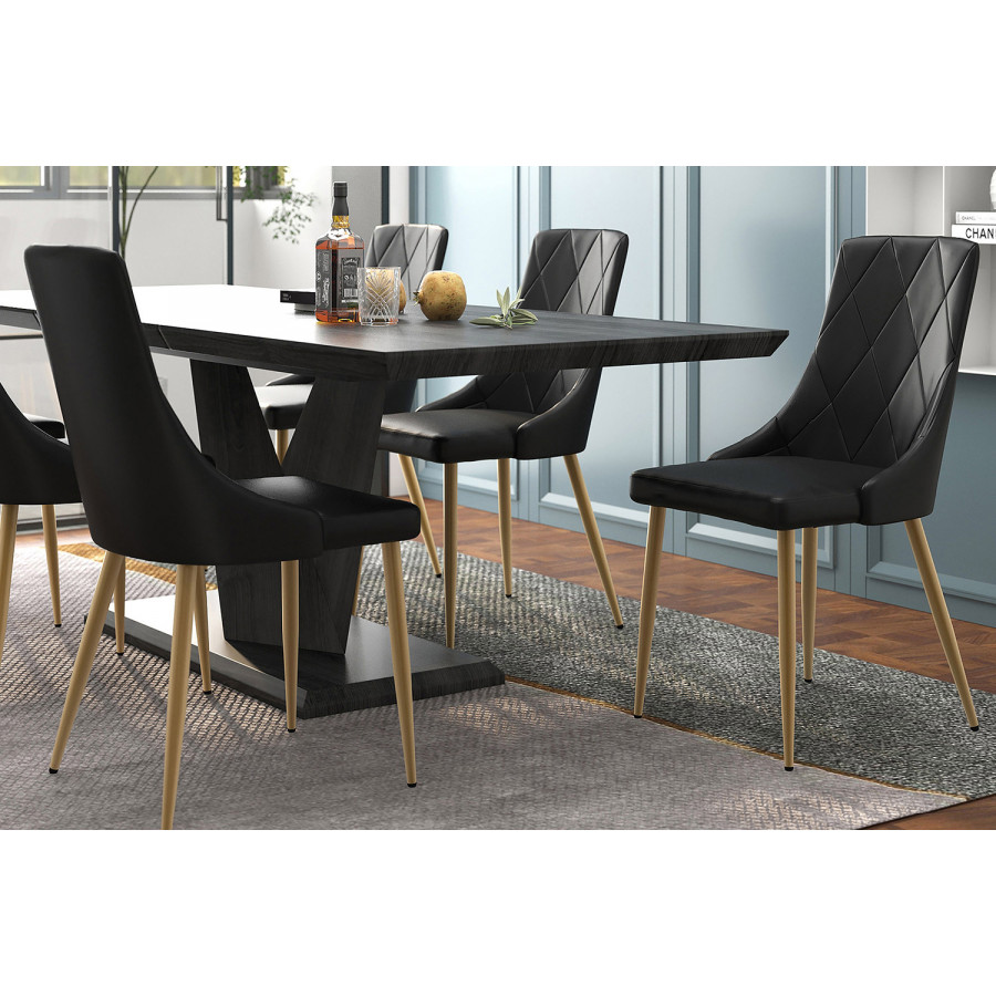 Worldwide - Antoine Side Chair Set of 2