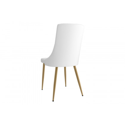 Worldwide Antoine Side Chair Set of 2 - White/Aged Gold