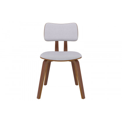 Worldwide Zuni Side Chair - Gray/Walnut