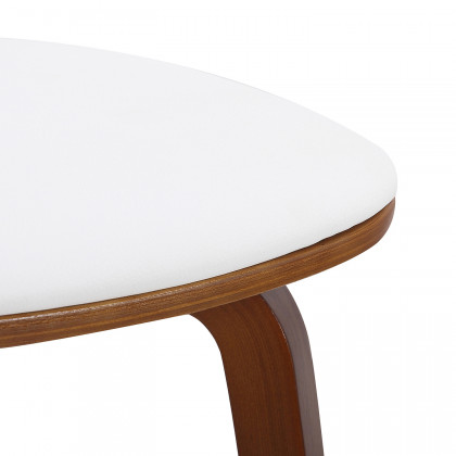 Worldwide Zuni Side Chair - White/Walnut