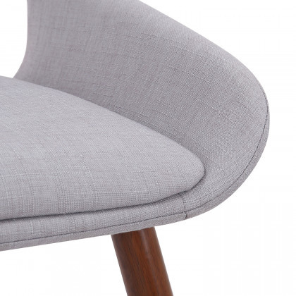 Worldwide Hudson Side Chair - Gray/Walnut