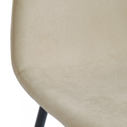 Worldwide Olly Side Chair Set of 4 - Beige/Black