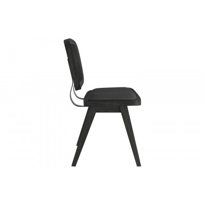 Worldwide Aster Side Chair Set of 2 - Charcoal