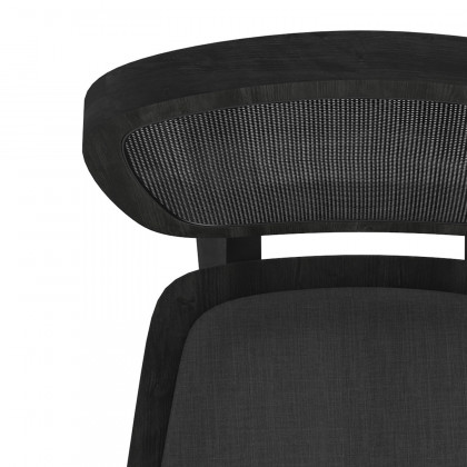 Worldwide Aster Side Chair Set of 2 - Charcoal