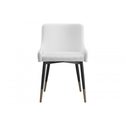 Worldwide Xander Side Chair Set of 2 - White/Black