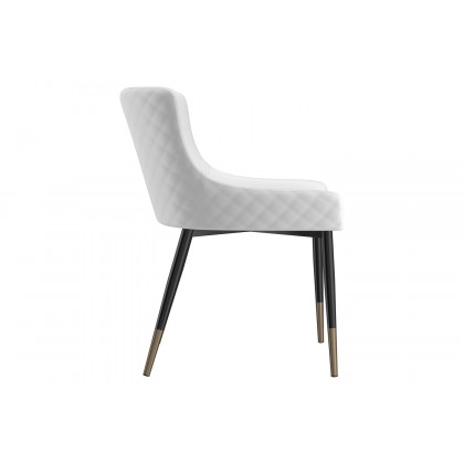 Worldwide Xander Side Chair Set of 2 - White/Black