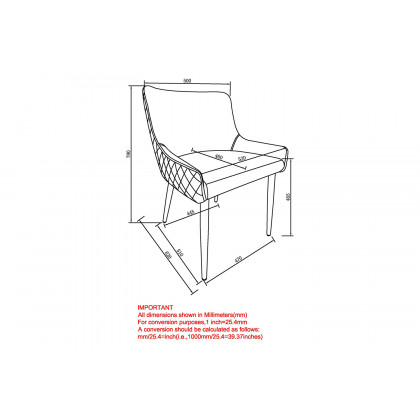 Worldwide Xander Side Chair Set of 2 - White/Black