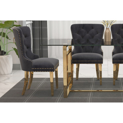Worldwide - Mizal Side Chair Set of 2