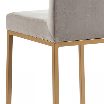 Worldwide Diego 26" Counter Stool Set of 2 - Gray/Aged Gold