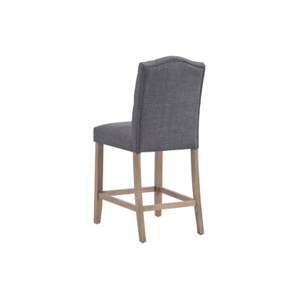 Worldwide Lucian 26" Counter Stool Set of 2 - Gray/Washed Gray