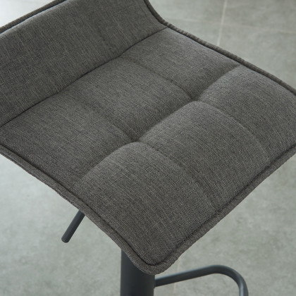 Worldwide Pluto Adjustable Air-Lift Stool Set of 2 - Gray/Gray