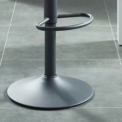Worldwide Pluto Adjustable Air-Lift Stool Set of 2 - Gray/Gray