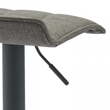 Worldwide Pluto Adjustable Air-Lift Stool Set of 2 - Gray/Gray