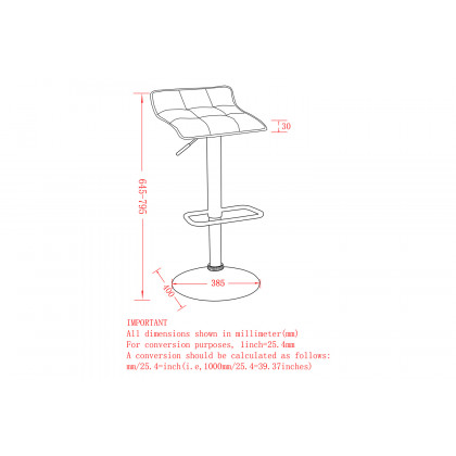 Worldwide Pluto Adjustable Air-Lift Stool Set of 2 - Gray/Gray