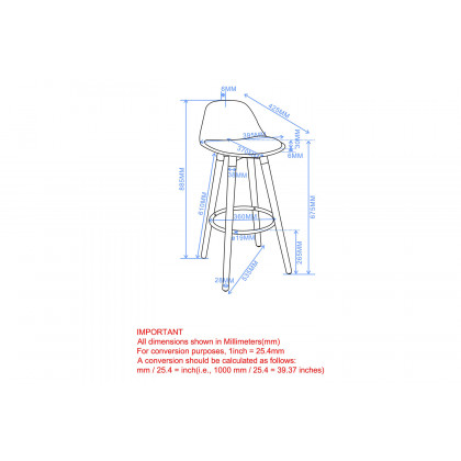 Worldwide Diablo 26" Counter Stool Set of 2 - White/Natural