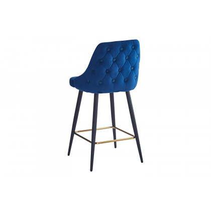 Worldwide Roxanne II 26" Counter Stool Set of 2 - Blue/Black