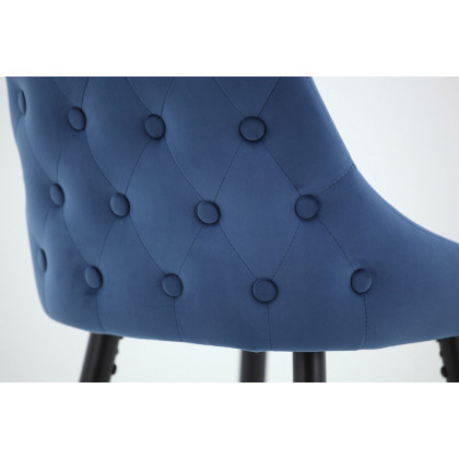 Worldwide Roxanne II 26" Counter Stool Set of 2 - Blue/Black