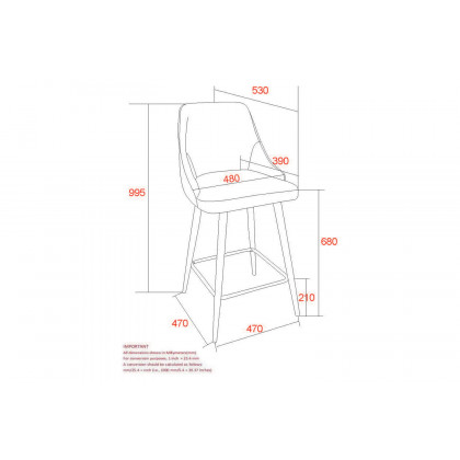 Worldwide Roxanne II 26" Counter Stool Set of 2 - Gray/Black