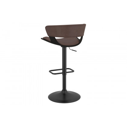 Worldwide Rover Adjustable Air-Lift Stool - Brown/Black