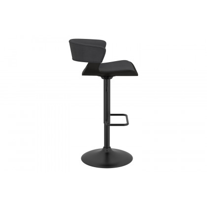 Worldwide Rover Adjustable Air-Lift Stool - Charcoal/Black