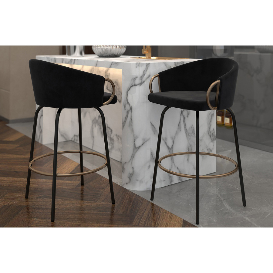 Worldwide - Lavo 26" Counter Stool Set of 2