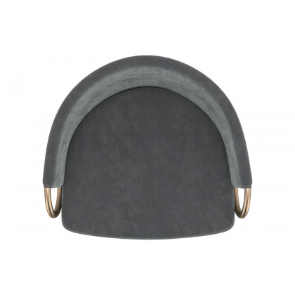 Worldwide Lavo 26" Counter Stool Set of 2 - Gray/Black/Aged Gold