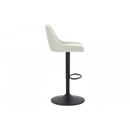 Worldwide Kron Adjustable Air-Lift Stool Set of 2 - Beige/Black