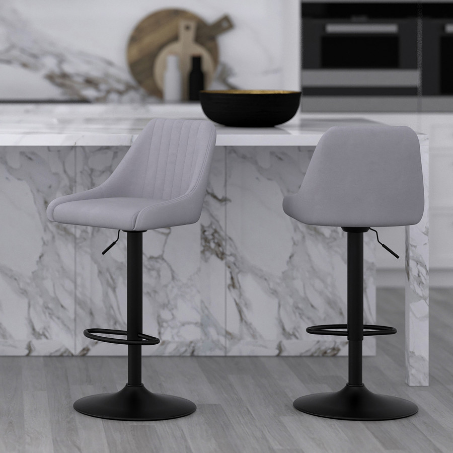 Worldwide - Kron Adjustable Air-Lift Stool Set of 2