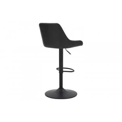 Worldwide Kron Adjustable Air-Lift Stool Set of 2 - Black/Black
