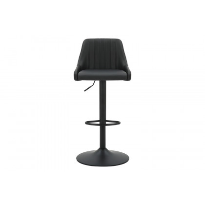 Worldwide Kron Adjustable Air-Lift Stool Set of 2 - Black/Black