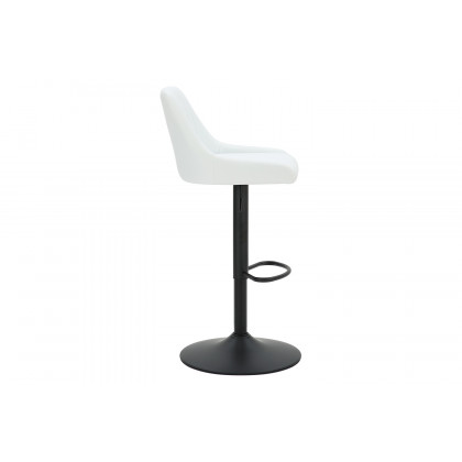 Worldwide Kron Adjustable Air-Lift Stool Set of 2 - White/Black