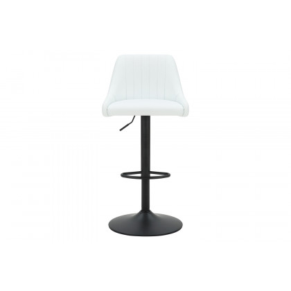 Worldwide Kron Adjustable Air-Lift Stool Set of 2 - White/Black