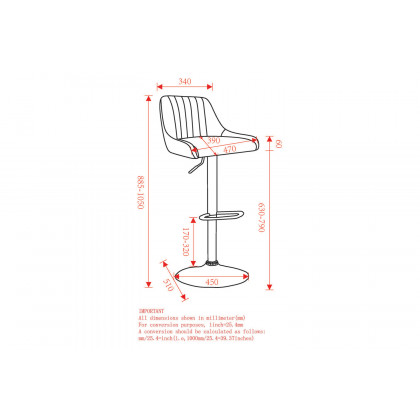 Worldwide Kron Adjustable Air-Lift Stool Set of 2 - White/Black