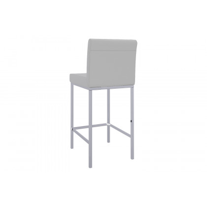 Worldwide Porto 26" Counter Stool Set of 2 - Gray/Chrome